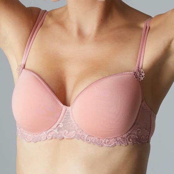 Simone Perele Other - NEW Simone Pérèle Delice 3D Demi Spacer Underwire Bra 12x343 Peach Pink 394